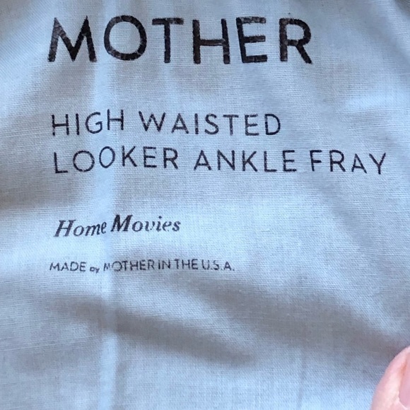 Mother High Waisted Looker Ankle Fray Wash Home Movies 27 - Picture 5 of 14